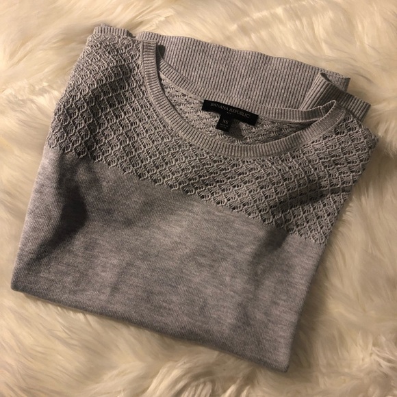 Banana Republic Sweaters - banana republic gray short sleeve sweater